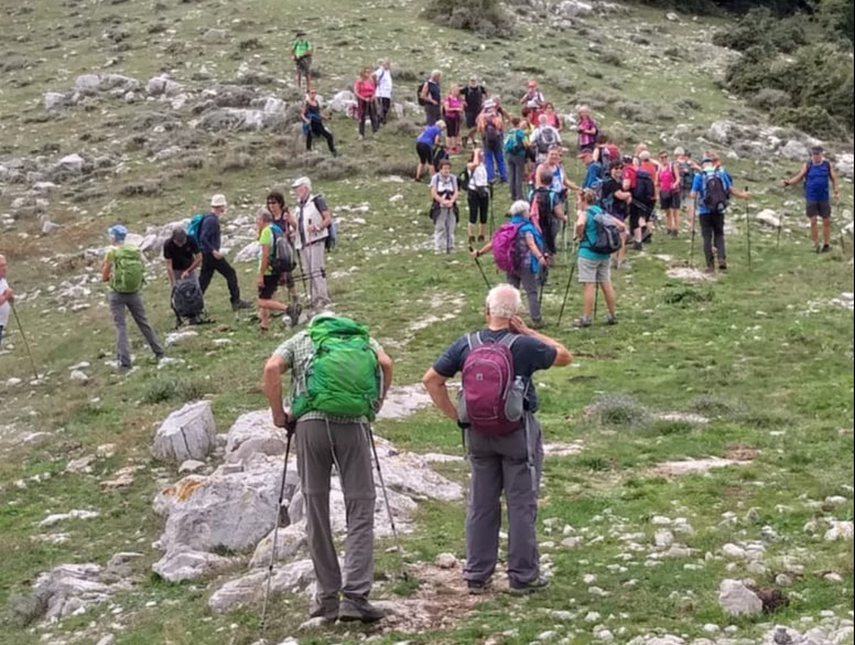 Immagine dal Monte delle Fate durante il trekking organizzato con la SAT di Riva del Garda